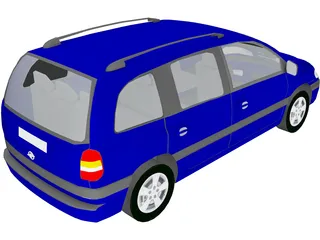 Opel Zafira 3D Model preview