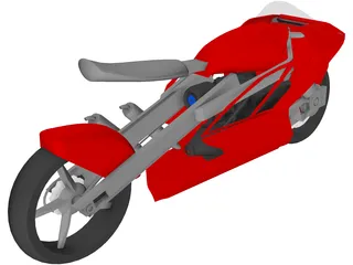 Motorcycle Concept 3D Model preview