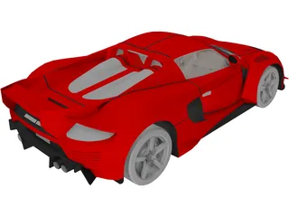 Porsche Carrera GT [Tuned] 3D Model preview