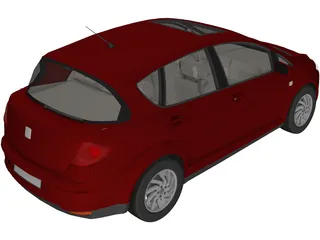 Seat Toledo 3D Model preview