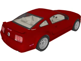 Ford Mustang 3D Model preview