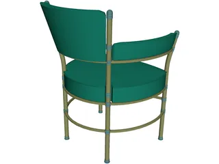 Chair Metal and Belt 3D Model preview