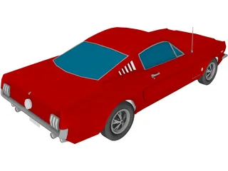Ford Mustang (1965) 3D Model preview