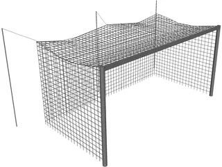 Soccer Goal 3D Model preview