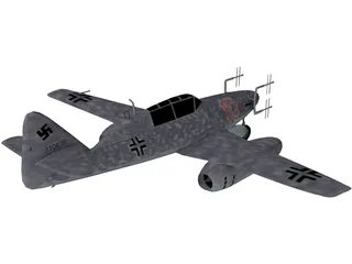 Messerschmidt Me 262 3D Model preview