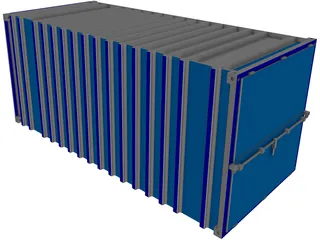 Shipping Container 3D Model preview