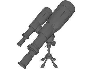 Telescope 3D Model preview
