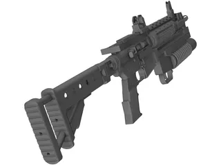 Lr3000 Assault Rifle 3D Model preview