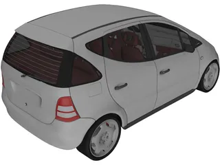 Mercedes-Benz A160 (1997) 3D Model preview