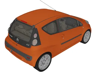 Citroen C1 (2010) 3D Model preview