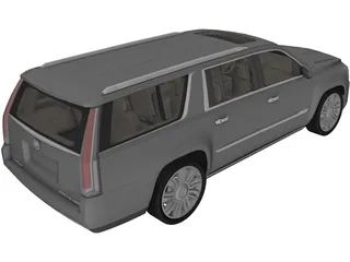 Cadillac Escalade ESV (2018) 3D Model preview