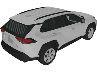 Toyota RAV4 LE (2019) 3D Model preview