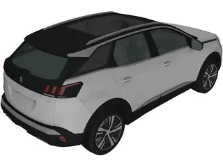 Peugeot 3008 (2016) 3D Model preview