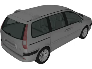 Citroen C8 (2002) 3D Model preview