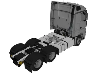 Mercedes-Benz Actros 3D Model preview