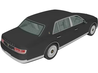 Toyota Century (2018) 3D Model preview