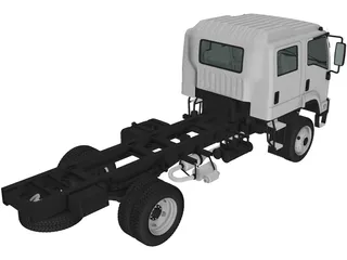 Isuzu FTS800 CrewCab Chassis (2014) 3D Model preview