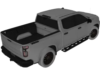 Chevrolet Silverado Crew Trail Boss (2019) 3D Model preview