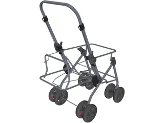 Stroller 3D Model preview
