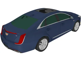 Cadillac XTS (2019) 3D Model preview