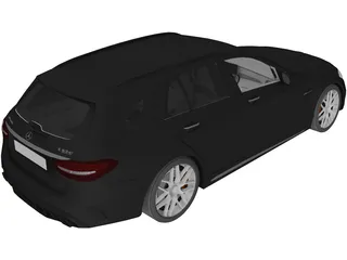Mercedes-AMG C63S Estate (2020) 3D Model preview