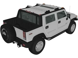 Hummer H2 (2011) 3D Model preview