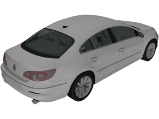 Volkswagen Passat CC (2009) 3D Model preview