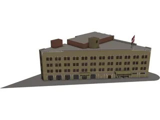 Walker Theatre Indianapolis 3D Model preview