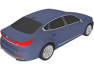 Kia Cadenza (2020) 3D Model preview