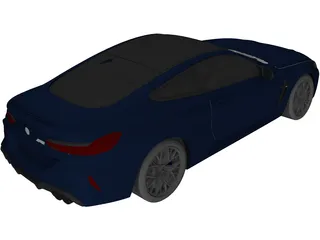 BMW M8 Competition (2020) 3D Model preview