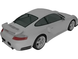 Porsche 911 Turbo (2000) 3D Model preview