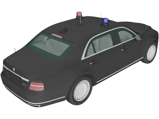 Aurus Senat Sedan Guard (2018) 3D Model preview