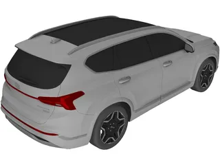 Hyundai Santa Fe (2021) 3D Model preview
