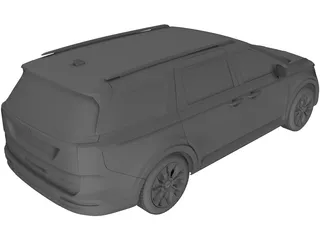 Kia Carnival (2021) 3D Model preview