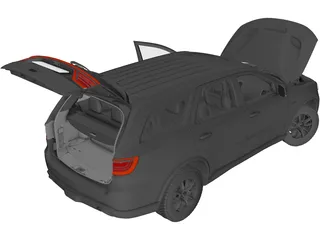 Dodge Durango SRT (2018) 3D Model preview