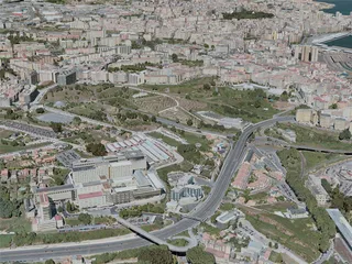 A Coruna City, Spain (2020) 3D Model preview