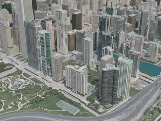 Chicago City, USA (2020) 3D Model preview