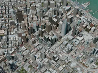San Francisco City, USA (2020) 3D Model preview