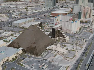 Las Vegas City, The Strip, USA (2020) 3D Model preview