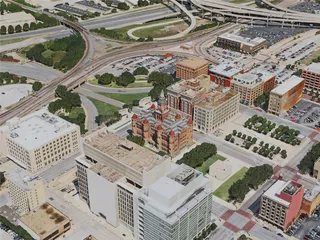 Dallas City, TX, USA (2020) 3D Model preview