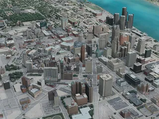 Detroit City, USA (2020) 3D Model preview