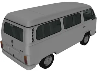 Volkswagen Kombi (2012) 3D Model preview