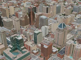 Baltimore City, USA (2020) 3D Model preview