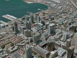 San Diego City, USA (2020) 3D Model preview