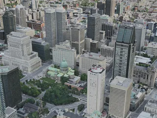Montreal City, Canada (2020) 3D Model preview