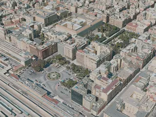 Bari City, Italy (2020) 3D Model preview