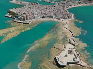 Cadiz City, Spain (2020) 3D Model preview