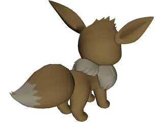 Pokemon Eevee 3D Model preview