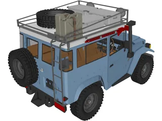 Toyota Land Cruiser FJ40 [Lifted] 3D Model preview