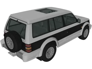 Mitsubishi Pajero (1991) 3D Model preview
